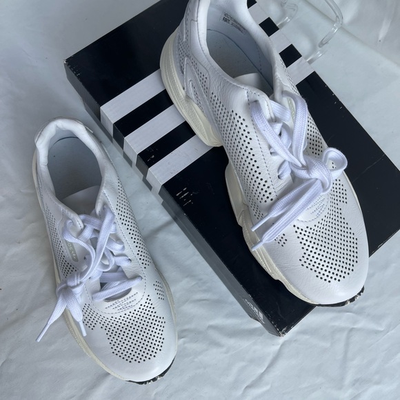 Adidas Falcon size US 8.5 white perforated leather DB3357 men’s - Picture 3 of 9